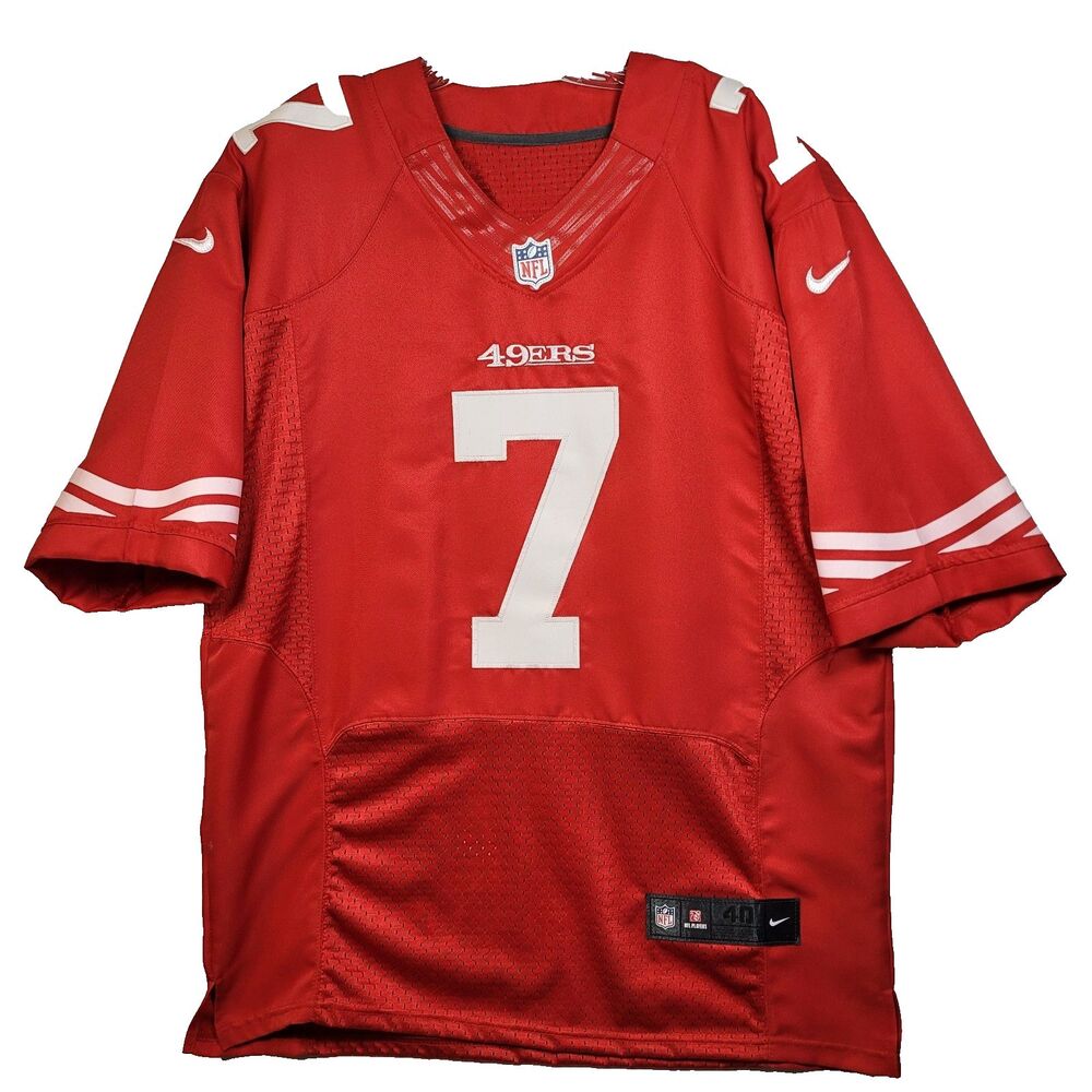 San Francisco 49ers Colin Kaepernick Stitched On #7 On Field Jersey Mens Size 40